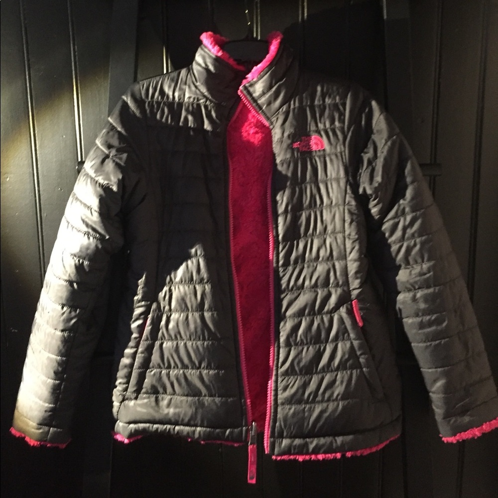 Girl North Face réversible jacket